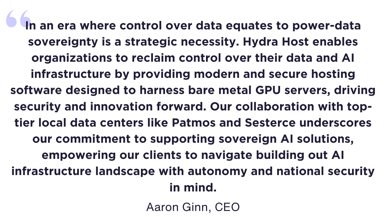 Baremetal GPU AI Quote